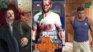 GTA 5 - All 5 Endings! (A,B,C, Secret & BETA)