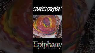 Hippy Vibes Rainbow Acrylic Pour Painting #art #satisfying #paintpouring #painting #acrylicpour