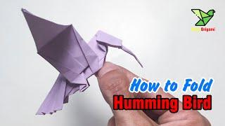 Humming Bird origami | Folding paper Humming Bird easy