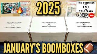 STARTING 2025 OFF HOT (+BONUS)!  January's Elite, Platinum, & Mid-End Football Boomboxes