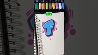 Letter F #tutorial #draw #graffiti #art #foryou