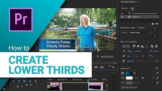 How to Create  Lower Third Titles in Adobe Premiere Pro