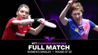 FULL MATCH | Bernadette Szocs vs Wang Manyu | WS R32 | #WTTMacao 2024