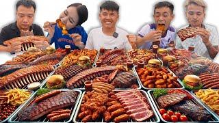 Hưng Troll | Thử Thách Người Cuối Cùng Ngừng Ăn Các Loại Đồ Nướng BBQ Thắng Nhận 5 Triệu