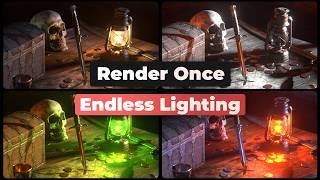 Change Your Lighting Without Re-Rendering | Blender Light Groups Tutorial #b3d