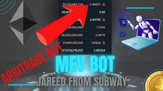 Make money with MevBot Frontrun Bot Sandwich Bot 1.0 Settings