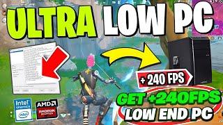 Fortnite Best Low End PC! (Max FPS & No Input Delay on Low End PC) Fortnite Chapter 6 Best Settings