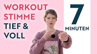 Workout tiefe und volle Stimme | Stimmtraining online | keine Erklärungen | einfach mitmachen