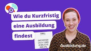 Last-Minute-Ausbildung finden