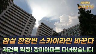 잠실 한강변 스카이라인 바꾼다 장미아파트 재건축 현장