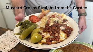 Traditional Appalachian Supper: Soup Beans, Greens, Kraut and Weenies & Cornbread