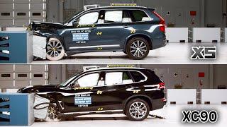 2024 BMW X5 vs 2024 Volvo XC90 – CRASH TEST SHOWDOWN!