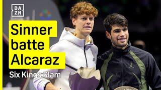 SINNER batte ALCARAZ: vince il SIX KING SLAM, ma che partita! | DAZN Highlights