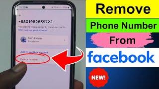 How to remove phone number from Facebook Account 2024 | New Update