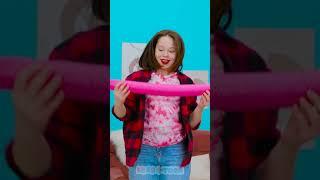 Can You Score in This DIY Hoop  Made from a Mat?  #games #kidsvideo