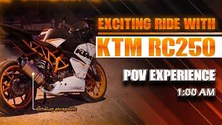 KTM 250 Midnight Ride: Thrilling Adventure at 1 AM