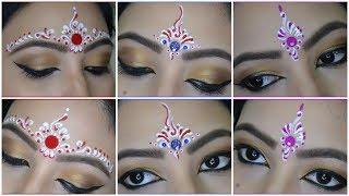  3 Easy Bindi designs for Bengali Bridal makeup | Chandan Art | Kum Kum Art | My OBSESSion