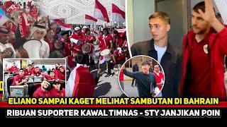 DISAMBUT BAK RAJA! Fans Timnas kawal Garuda usai Tiba di Bahrain~Eliano dibuat kaget