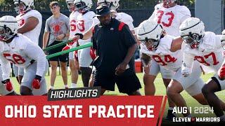 Highlights from Ohio State's first preseason practice of 2024