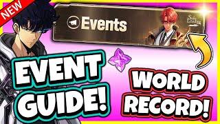 WORLD RECORD! NEW EVENT GUIDE! RESOURCE TIPS! [Solo Leveling: Arise]