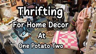 Thrifting for home decor at One Potato Two #antique #primitive #vintage #haul