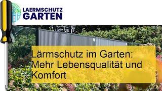 Effektiver Lärmschutz im Garten