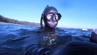 Eel spearfishing in Lithuania