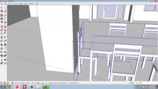 SketchUp #30 - Small House - Moving Objects Into Place - Brooke Godfrey