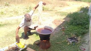 Home Made Silk Dyeing process