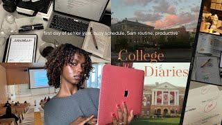 college diaries vlog  5am routine, lectures, productive