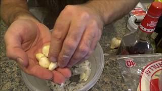 peeling a head of garlic in 30 seconds