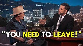 Johnny Depp EXPLODES on Jimmy Kimmel – Gets Thrown Off Live Show in Shocking Showdown!