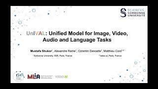 TMLR 2023: UnIVAL: Unified Model for Image, Video, Audio and Language Tasks