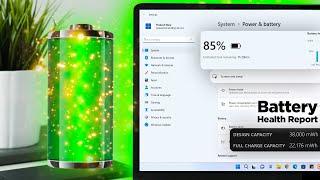 How to Check Laptop Battery Health Windows 11