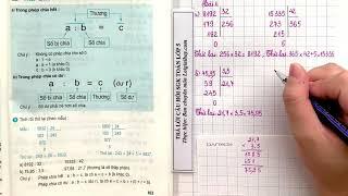 Giải bài: Phép chia trang 163, 164 - SGK Toán 5