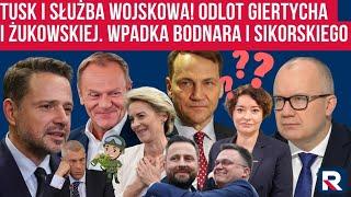 Tusk i służba wojskowa! Giertych i Bodnar straszą! Odlot Żukowskiej i Sikorskiego - Polityczna Kawa