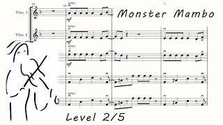 Monster Mambo. Music Score for Orchestra. Play Along. Monster Mambo Orchestra. SashaViolin.com