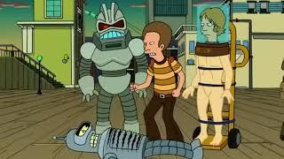 Futurama - Someone fat get in my way / I never meant to hurt anyone, or help anyone.