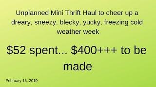 Caroline's Closet - Turning $52 into $400+ - Mini Thrift Haul