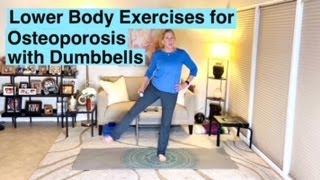 10 Lower Body Exercises for Osteoporosis with Dumbbells