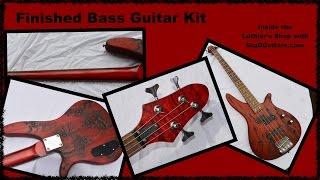 Finished DIY Bass Guitar Kit - Custom GunSav'r Finish - BigDGuitars