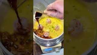 虾仁炖蛋 宝宝最爱的辅食，超丝滑的虾仁炖蛋，蛋白质满满，营养丰富，快给不爱吃饭的宝宝安排起来吧#美食推荐 #宝宝辅食 #虾仁炖蛋 #辅食教程 #大人小孩都爱吃