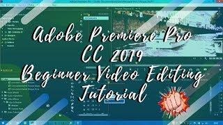 BEGINNER Video Editing Tutorial | Adobe Premiere Pro CC 2018 | Amjad Punch