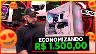 Montamos um PC Gamer BRANCO com Promoção Economizando 1.500 Reais