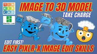 Easy 2D Image to 3D Model Pixlr Maker World Tinkercad Tips & Tricks!