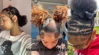 Slick Natural Hairstyles For Short/Medium Length Hair🫶 | December 2024