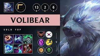 Volibear Top vs Rumble: Triple Kill, Legendary - KR Grandmaster Patch 14.24