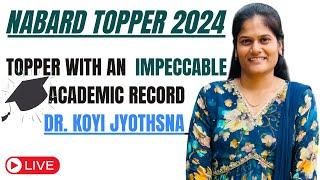 NABARD TOPPER 2024 Toppers Talk | Dr Koyi Jyothsna