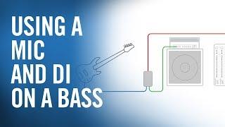 Using a Mic and DI for Bass Guitar on Stage - The Production Academy