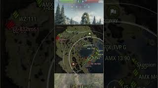 World of Tanks - 5 minutes balanced game - Serene Coast - #short #shorts #wot #вот